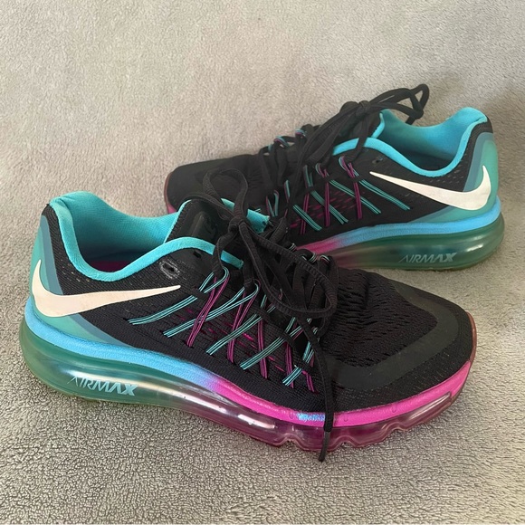 Nike Air Max Clearwater Black Blue Pink Purple Running Shoes Size 5 - Picture 1 of 9